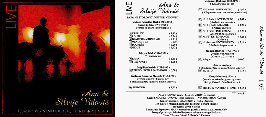 Ana and Silvije Vidovic CD